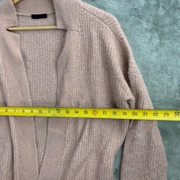 ATM Cardigan Womens Medium Blush Belted Long Sleeves Sweater Wool Cashmere Blend - Picture 2 of 11
